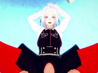 POV Hentai Footjob from Edelgard from Fire Emblem