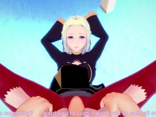 POV Hentai Footjob from Edelgard from Fire Emblem
