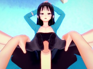 POV Hentai Footjob from Rinoa Heartilly from Final Fantasy