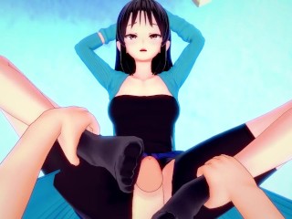 POV Hentai Footjob from Rinoa Heartilly from Final Fantasy