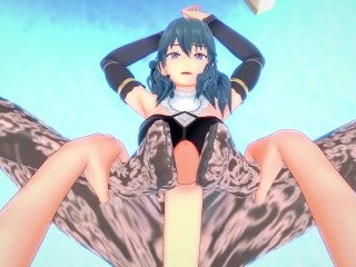 POV Hentai Footjob from Byleth from Fire Emblem