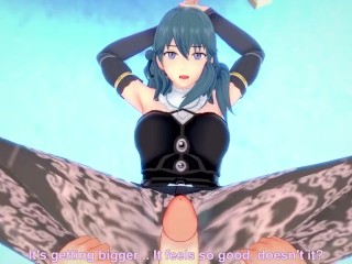 POV Hentai Footjob from Byleth from Fire Emblem