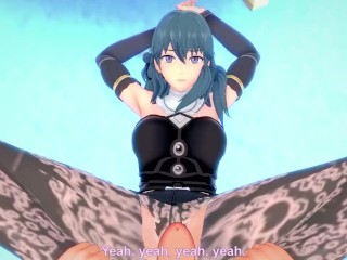 POV Hentai Footjob from Byleth from Fire Emblem