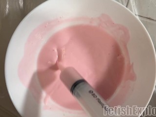 Boyfriend SPANKS my DIAPER and fucks me before CUSTARD ENEMA