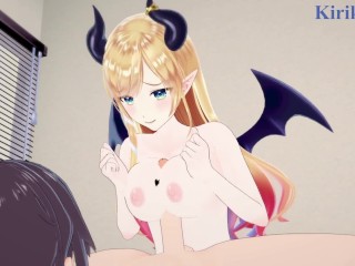 Yuzuki Choco plays hard with my penis in the bedroom. - Hololive VTuber Hentai