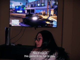 STEPSIS STOP USING MY PLAYSTATION! Now you need to give me a blowjob and a hard fuck!