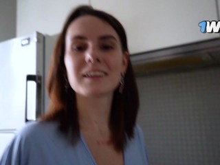 Real Couple Gets Cozy in the Kitchen: Sweet Home Sex with Creamy Fun