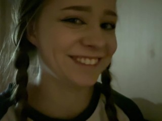 Helped Montanasvibe carry her things on the train, then fucked her in the toilet