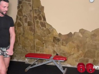 Personal Trainer Drills Pussy While Training - Sara Retali & Maximo Garcia