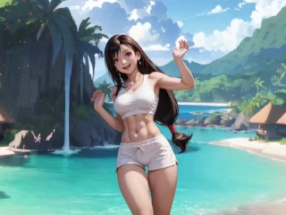 Tifa, Aerith & Yuffie's: Cock Training Summer Camp - Trailer