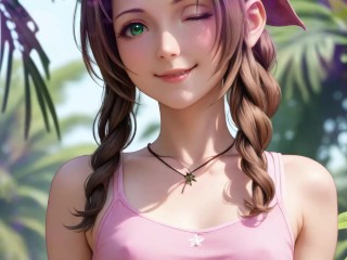 Tifa, Aerith & Yuffie's: Cock Training Summer Camp - Trailer
