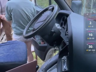 Exhibition in my van – the watcher comes in and takes control 😏🚐 (The rest of the scene)