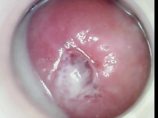 Impregnated by Blue Alien now when I cum blue semen drips from my cervix!