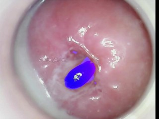 Impregnated by Blue Alien now when I cum blue semen drips from my cervix!