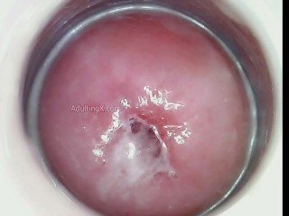 Impregnated by Blue Alien now when I cum blue semen drips from my cervix!