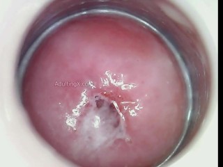 Impregnated by Blue Alien now when I cum blue semen drips from my cervix!