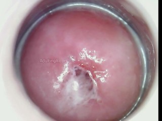 Impregnated by Blue Alien now when I cum blue semen drips from my cervix!