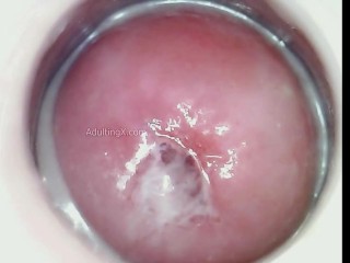 Impregnated by Blue Alien now when I cum blue semen drips from my cervix!