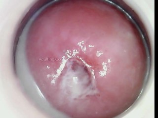 Impregnated by Blue Alien now when I cum blue semen drips from my cervix!