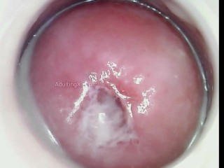 Impregnated by Blue Alien now when I cum blue semen drips from my cervix!