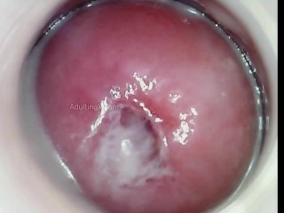 Impregnated by Blue Alien now when I cum blue semen drips from my cervix!