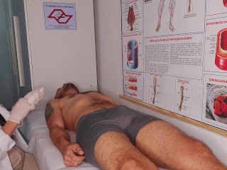 Oops... my dick went up in front of the nurse