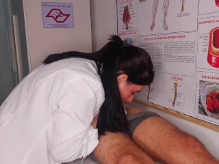 Oops... my dick went up in front of the nurse