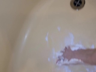 Shaving Cream feet