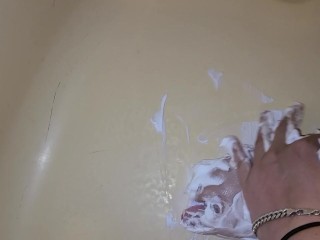 Shaving Cream feet