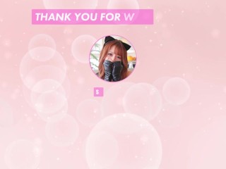 Video showing off pantyhose and urinating in the bathroom