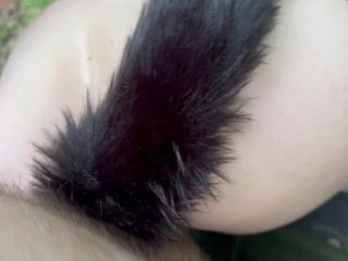 Real Life Hentai - Fucking A Catgirl After Helping Her Out of a Tree She Got Stuck In