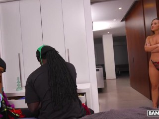 BANGBROS - Kristy Black's Dildo Is Not Enough For Her Ass, Luckily She Gets Two Unexpected Visitors