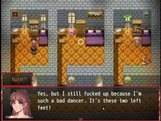 HAREM In Another World [ HENTAI Game ] Ep.33 FEET TICKLING FOOTJOB after dance workout !