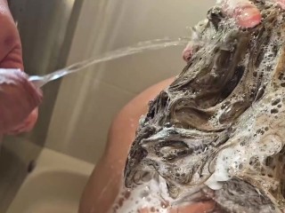 Pee on My Head when I Washed my Hair plus BlowJob when I Pee