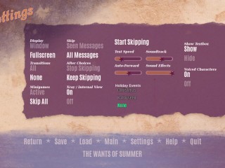 The Wants of Summer - PT 15