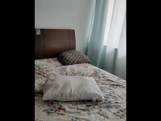 muscle hairy man rub his big dick