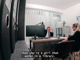LOAN4K. Library girl undercover! She was one of the best sluts in this office