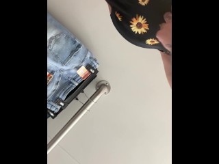 Did I make the right choices? Dressing room try on with petite brunette Luci right before they close