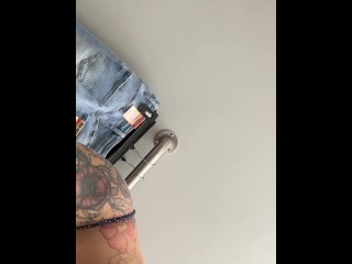 Did I make the right choices? Dressing room try on with petite brunette Luci right before they close