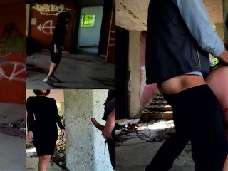 EHI GUARDONE! CHE CI FAI QUI? Mi faccio scopare in pubblico da uno sconosciuto!