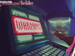 Samus Aran from Metroid needs to fill her dildo's balls with semen (NotkArt animation) - Jazziuu