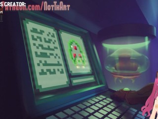 Samus Aran from Metroid needs to fill her dildo's balls with semen (NotkArt animation) - Jazziuu