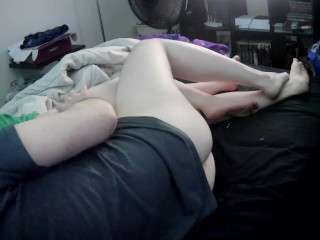 Wake my hot milf stepmom for a quick fuck before work!