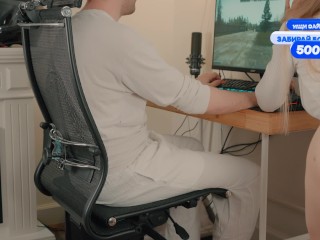 Who's better at playing? You at video games or me with your dick? / Dolly Rud