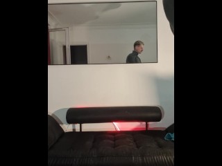 Self fisting in masculine suite