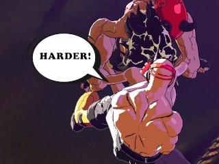 Big Tit Slut Fucked Hard by Thugs and Creampied - Hentai Cartoon