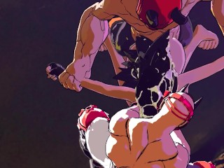 Big Tit Slut Fucked Hard by Thugs and Creampied - Hentai Cartoon