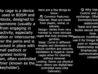 Chastity Cage Challange - Day 1/30