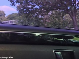 I Made My UBER Driver Touch Me - He Parked Up and Made Me CUM Licking Me in the Backseat