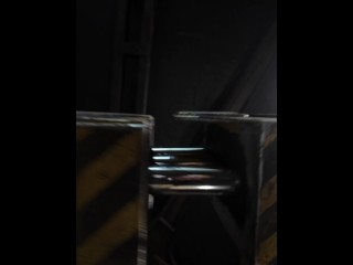 Lara in Trouble 3 or "Dirty Larry" automated fucking in the workshop